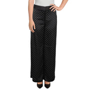 Womens Studded Party Wide Leg Pants