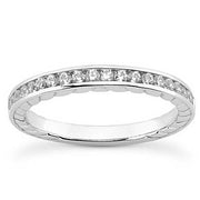 1/3ct Channel Set Diamond Wedding Ring 14K White Gold