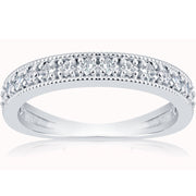 1/3ct Princess Cut Diamond Wedding Ring White Gold